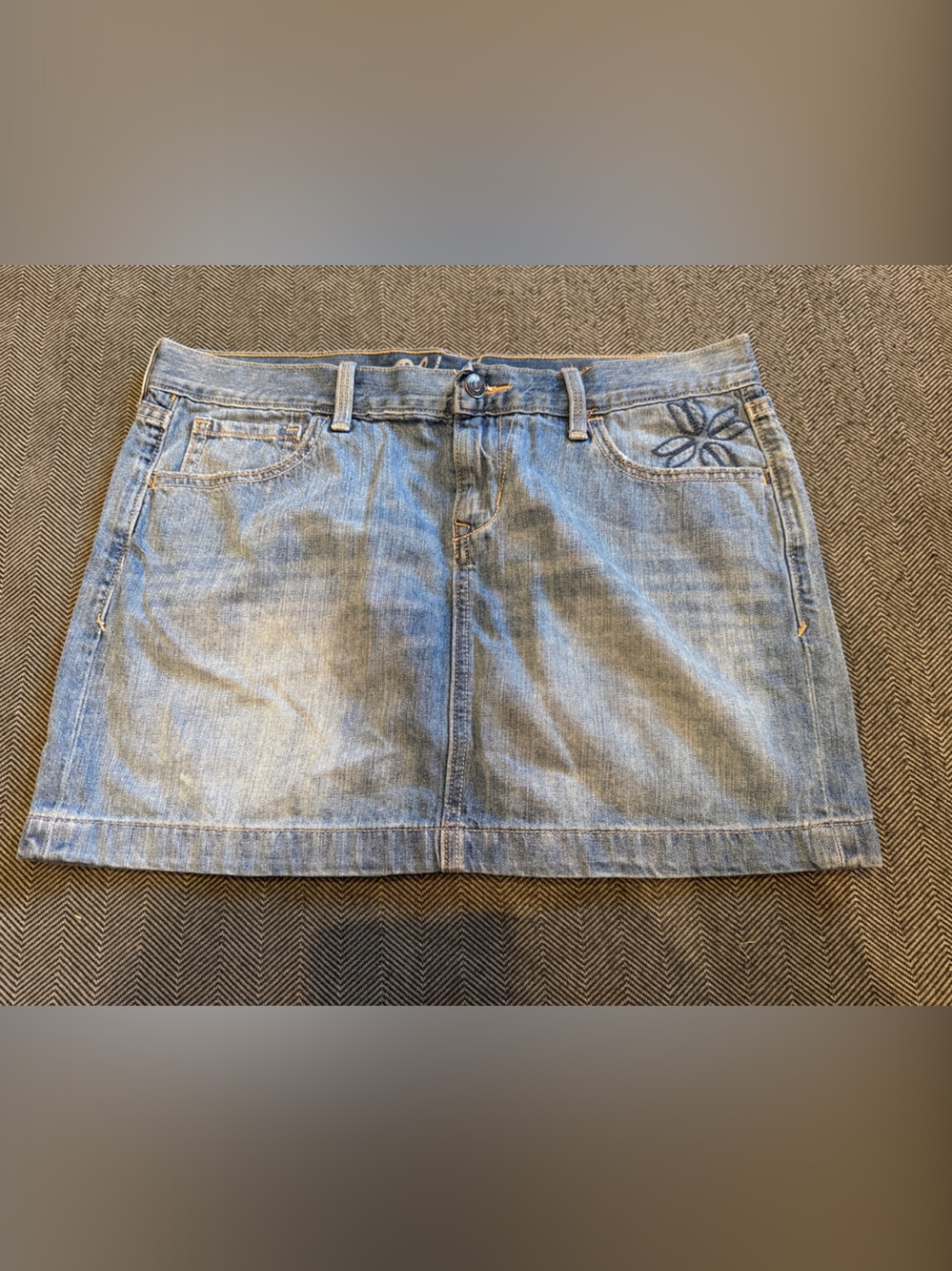 Old Navy Light Blue Denim Mini Skirt